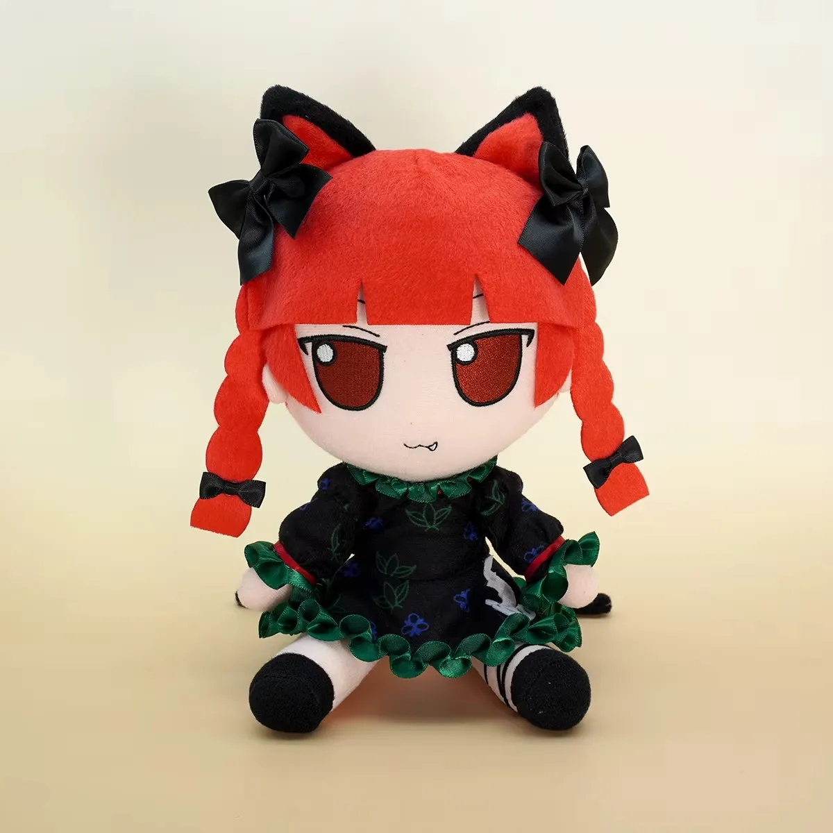 Peluche de 20 cm del Proyecto Touhou, Rin Kaenbyou, Fumo, Muñeco de Peluche Sentado de Komeiji Satori, Figura de Peluche Suave, Regalo para Fans, Cumpleaños