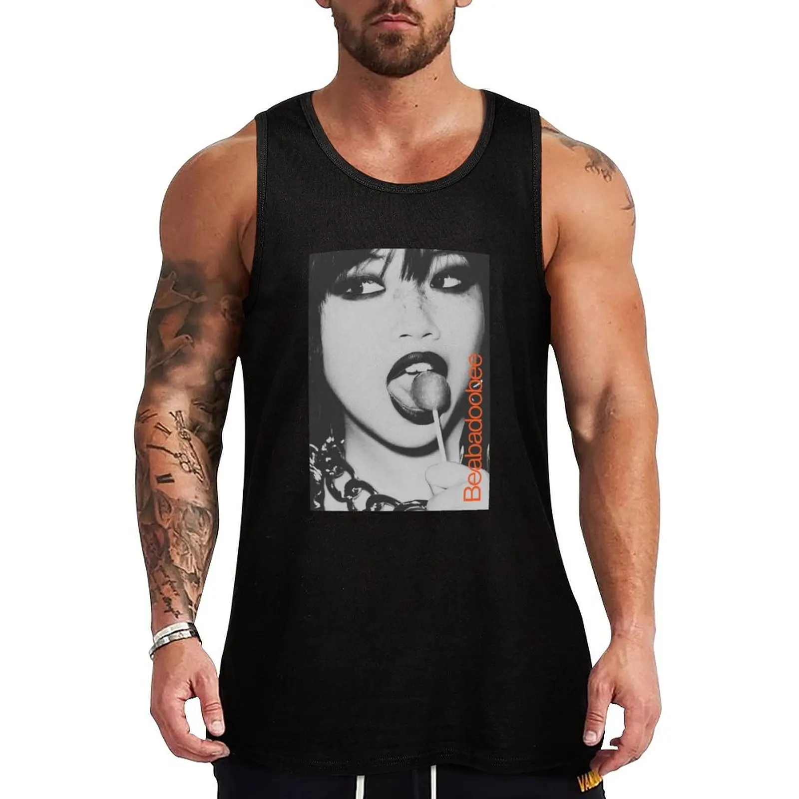 

beabadoobee lollipop Tank Top Loose Fit Tank Top Casual Daily Sleeveless Summer Top