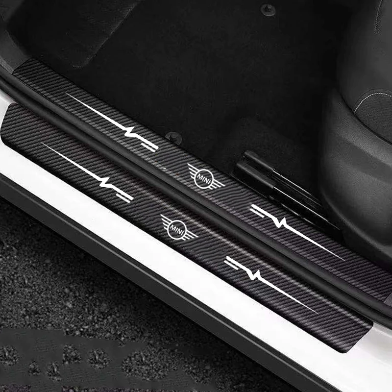 Car Door Sill Protector Strips Rear Trunk Stickers for Mini COOPER R50 R52 R53 R55 R56 F54 F55 F56 Countryman Paceman Clubman