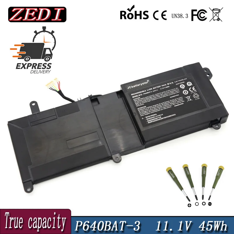 

ZEDI 11.1V 45Wh Battery P640BAT-3 For Clevo 911ST P640HJ P640RE P641HK1 P641RF P640RF Schenker XMG P406 P407 ST-R1 ST-R2 ST-R3