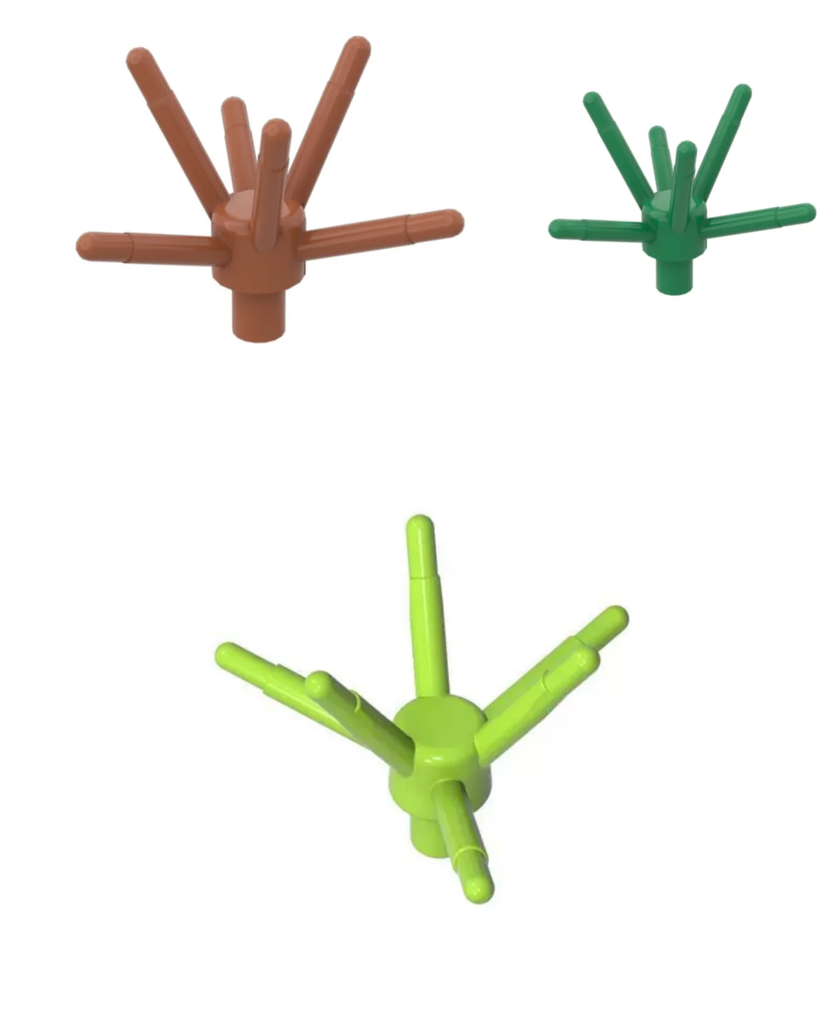 10 PCS 19119 Plant Stems Twigs of Grass Building Blocks Compatible with Brick Moc Color Accessories Parts Toy Gifts
