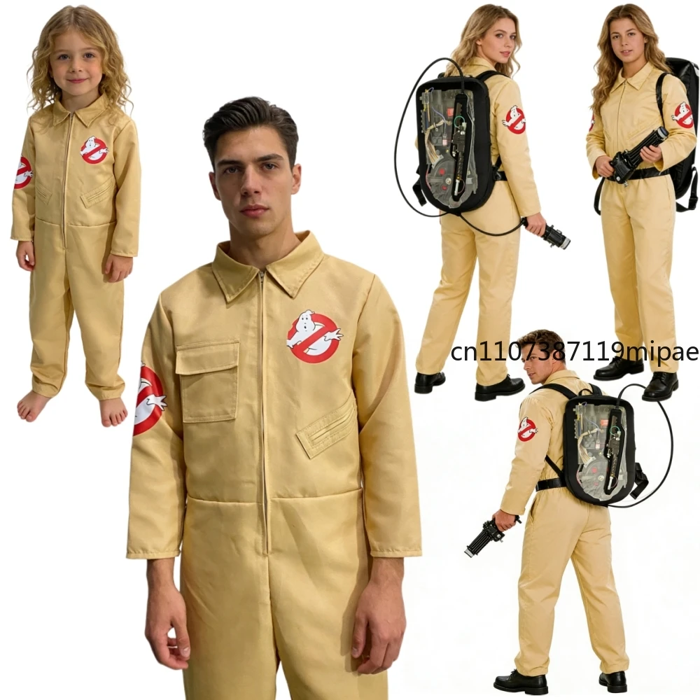 Disfraz de Cazafantasmas para Hombres, Niños y Adultos, Accesorio de Mochila de Protones, Traje de Halloween para Niños, Mujeres y Adultos