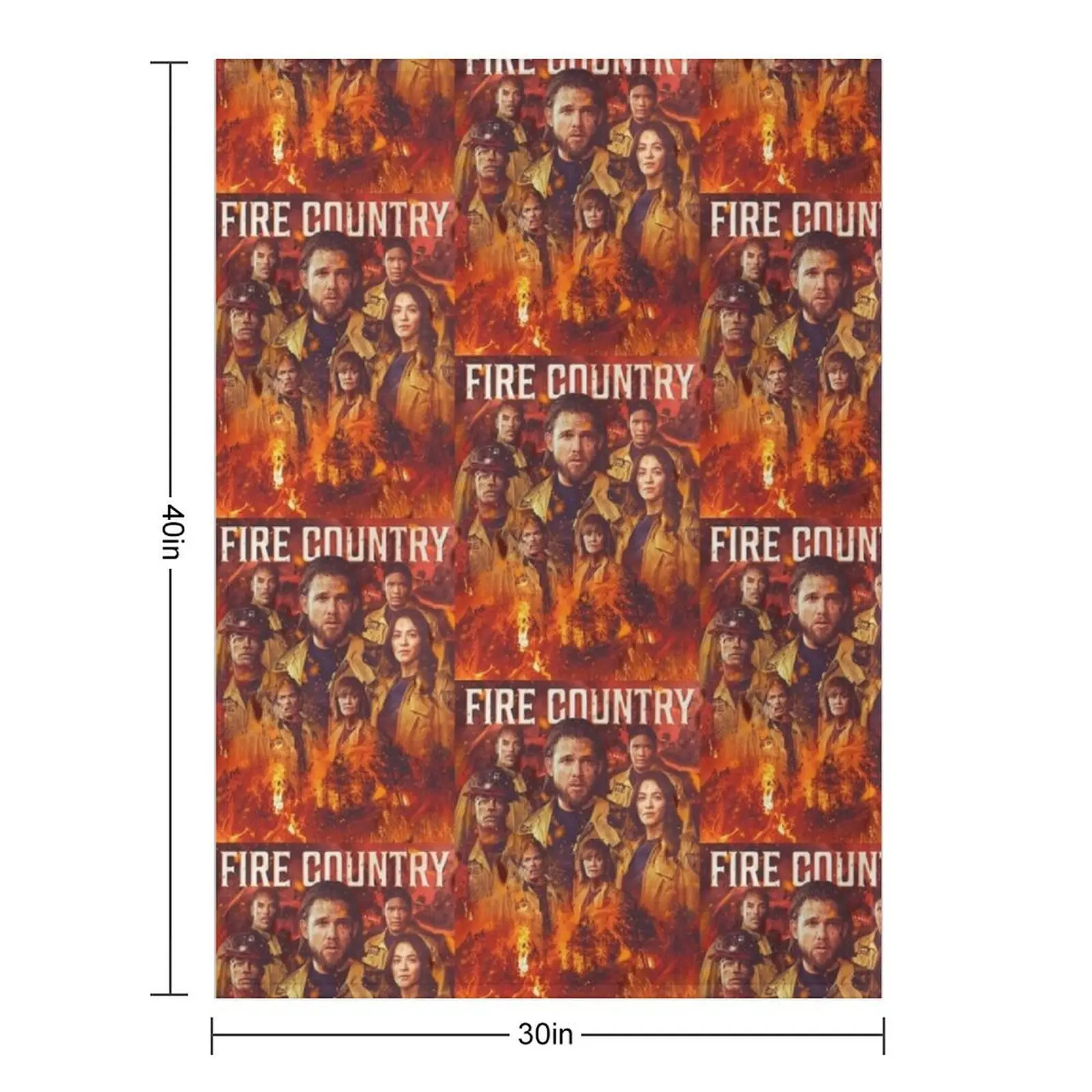 Fire Country - Burned Throw Blanket decorative Winter beds Luxury St Soft Plaid Decorative Sofa halloween Blankets