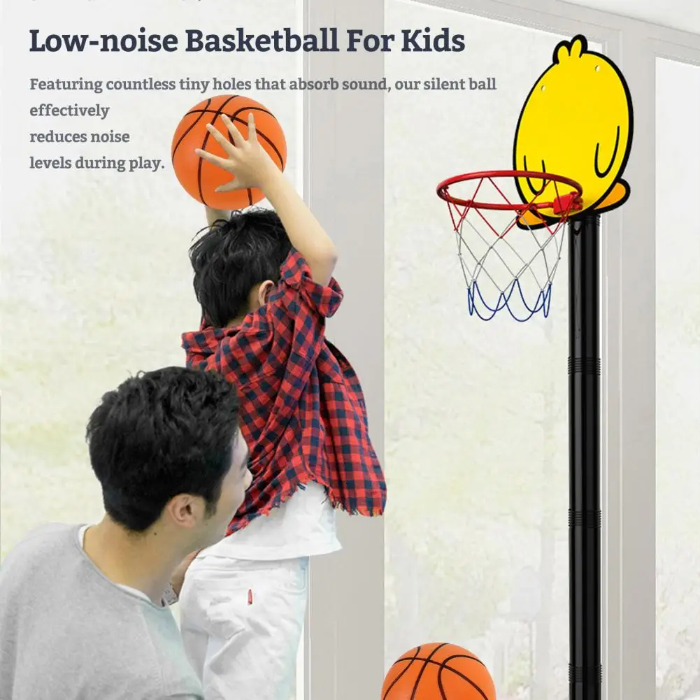 Sound-dampening Basketball High Bounce Silent Ball for Indoor Training Activities Children's Sports Equipment for Quiet