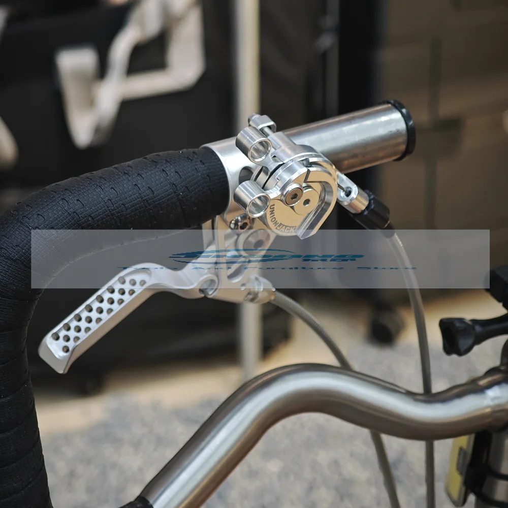 

UnionJack Xiaobu folding bicycle modified full CNC external transmission 2-7 speed left-hand finger dial 37.5g