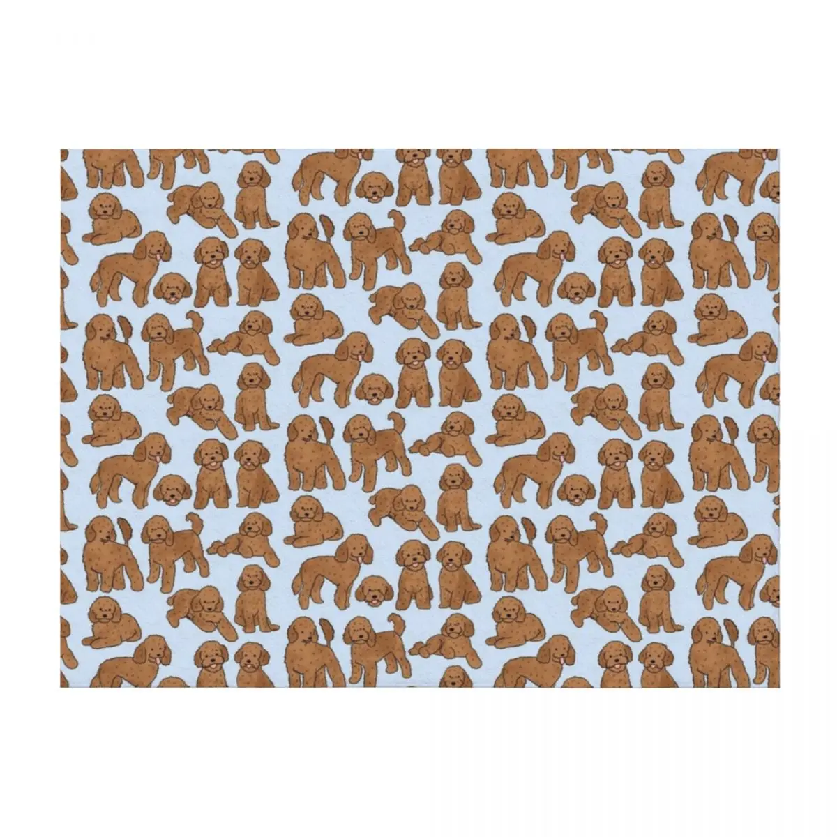 

Toy poodle dog pattern Throw Blanket Picnic Bed Fashionable blankets and throws Tourist Blankets