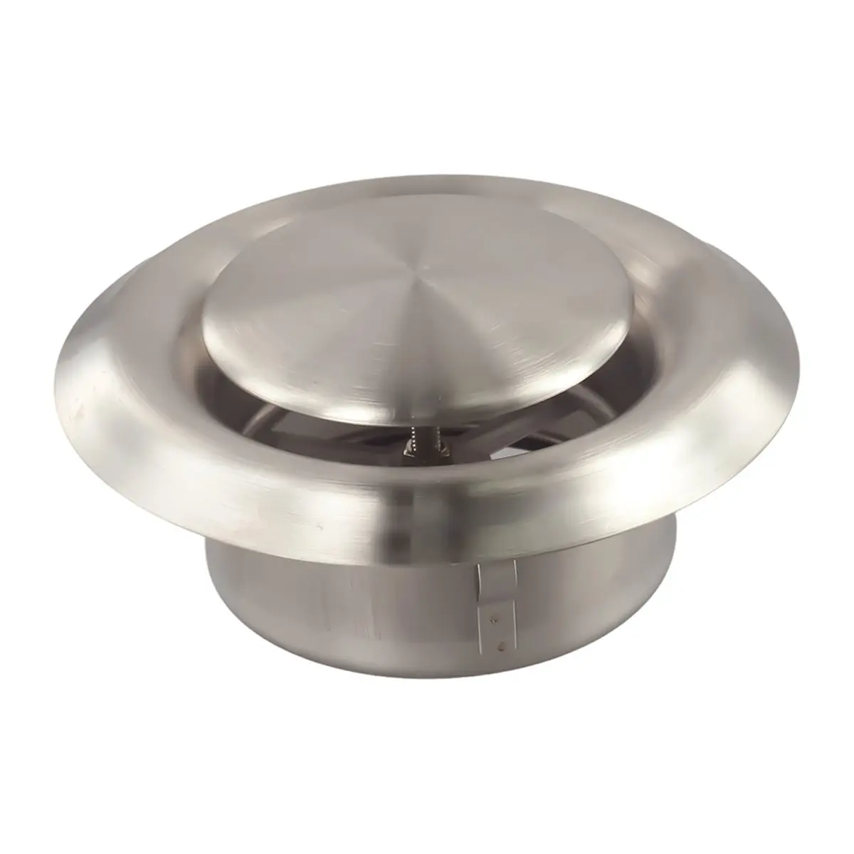 Stainless Steel Ventilation Port Air Outlet Circular Exhaust Grille for Indoor Use 100mm