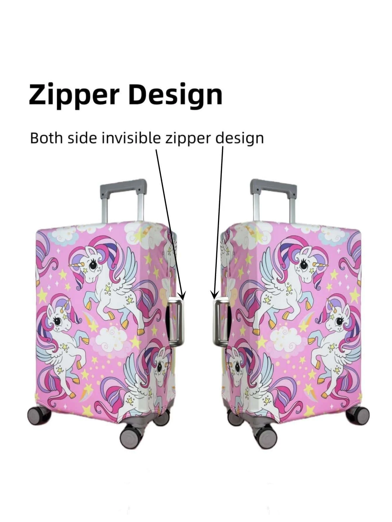 Luggage Cover Stretch Fabric Suitcase Protector Baggage Dust Case Cover Suitable for18-30 Inch Suitcase Case Travel Organizer