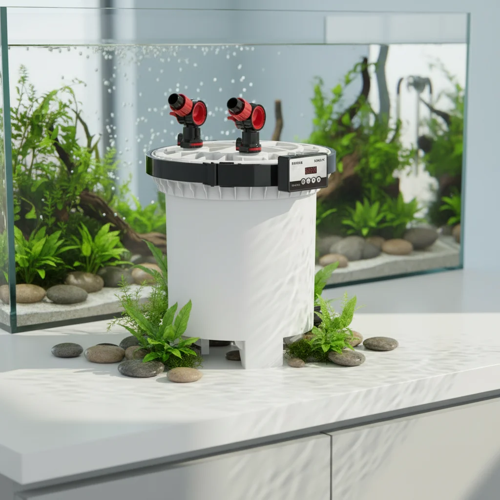 4-stage Intelligent LCD Display Aquarium Outside External Canister Filter for Fish tank  with Chinese Plug