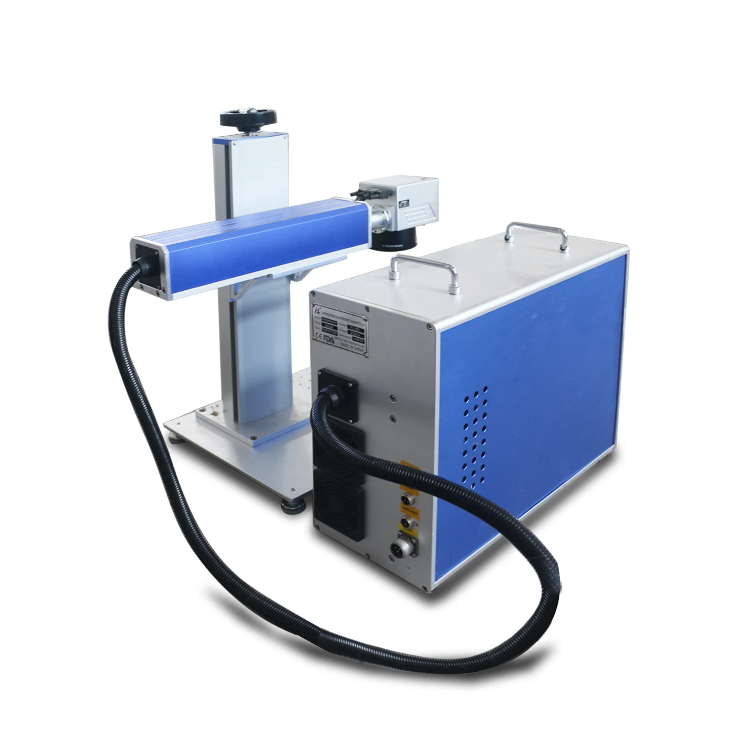 Raycus JPT MOPA M7 Fiber Laser Marking Engraving Machine 20W 30W 50W 60W 100W 200W For Jewelry Steel With Rotary Axis