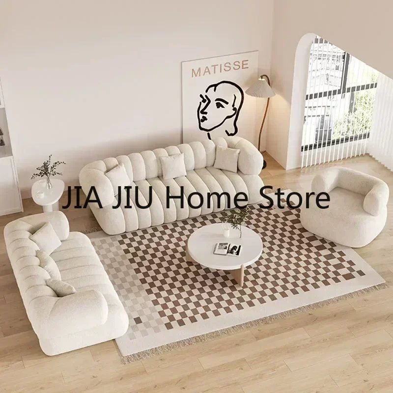 Minimalist Living Room Sofa White Children Couples Puff Relaxing Sofa Cinema Bedrooms Sofas Modernos Para Sala Furniture WK