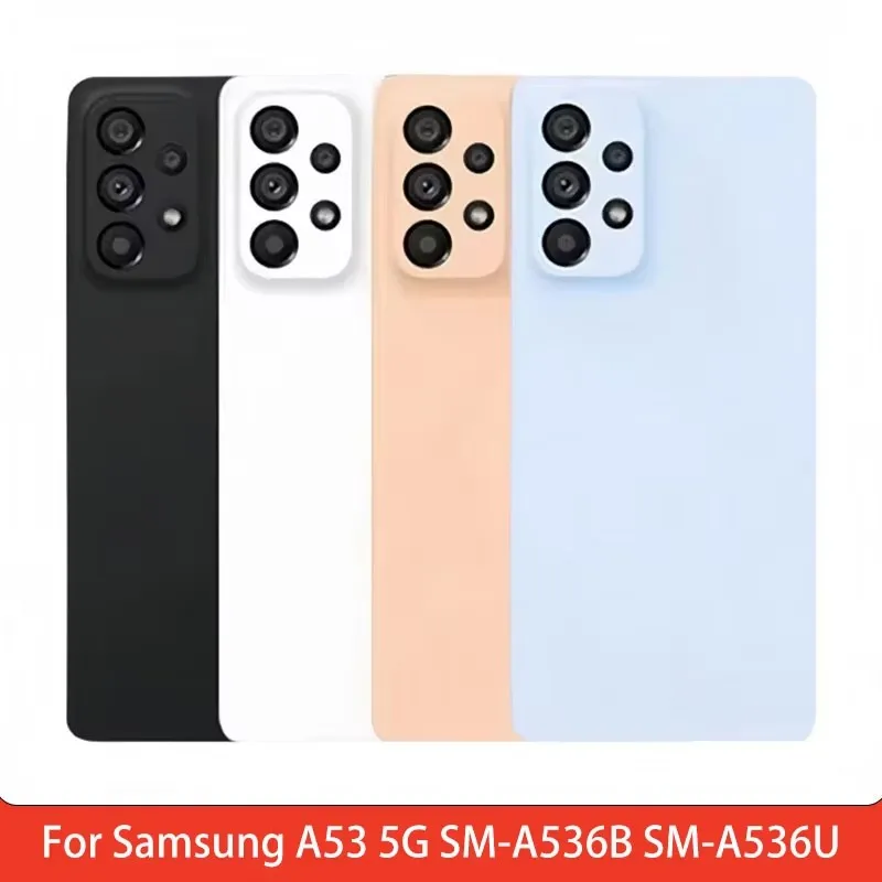 Battery Back Cover For Samsung Galaxy A53 5G SM-A536B SM-A536U PC Material Back Cover Repair Replacement Part