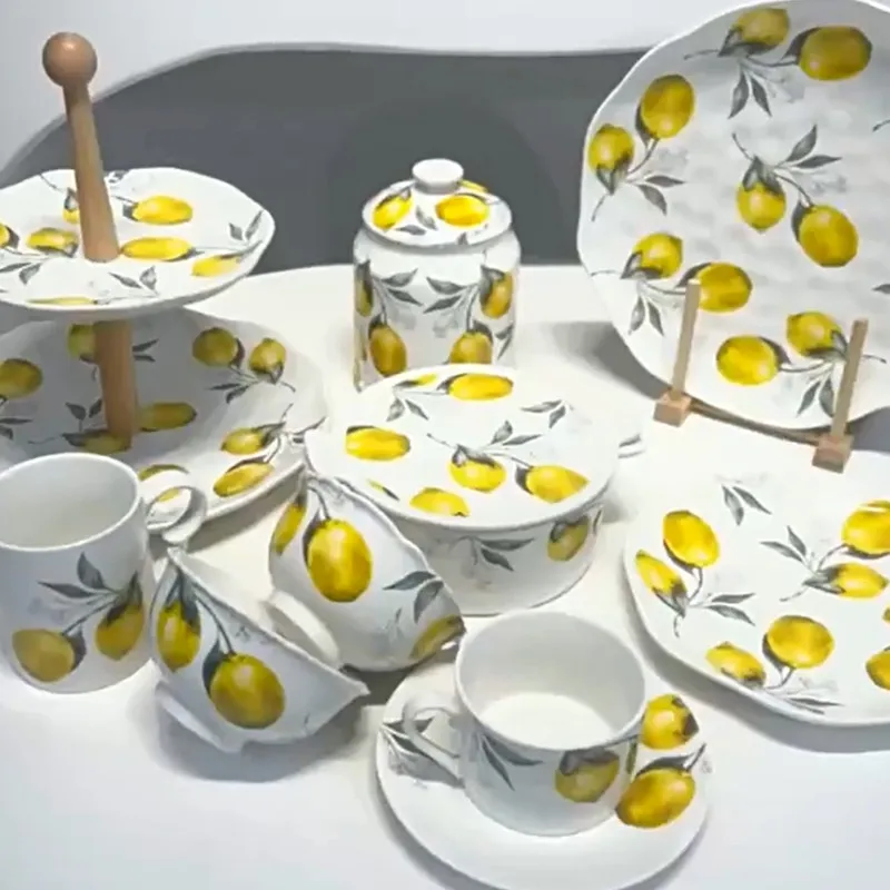 

Lemon Ceramic Tableware/ plate/mug/sugar bowl/baking sheet