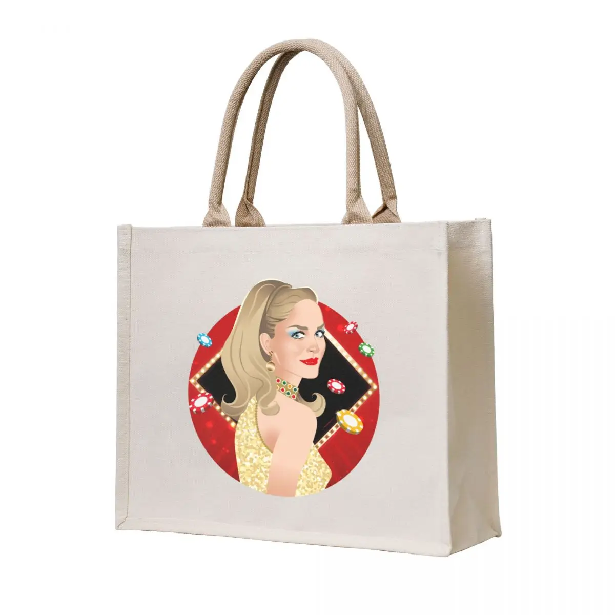 

Casino Tote Bag hand bag free delivery bags Portable shopping bag Custom