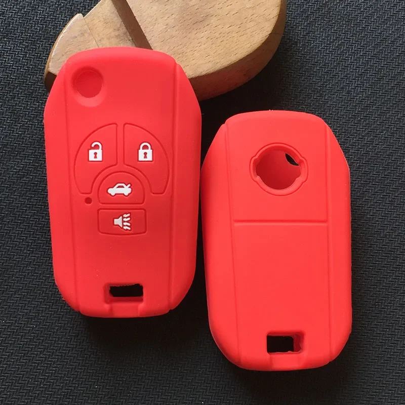 Silicone Modified Flip Remote Key Shell Case For Nissan Sylphy Cube Juke Rogue Micra Qashqai Altima Maxima Sentra Versa 4 Button