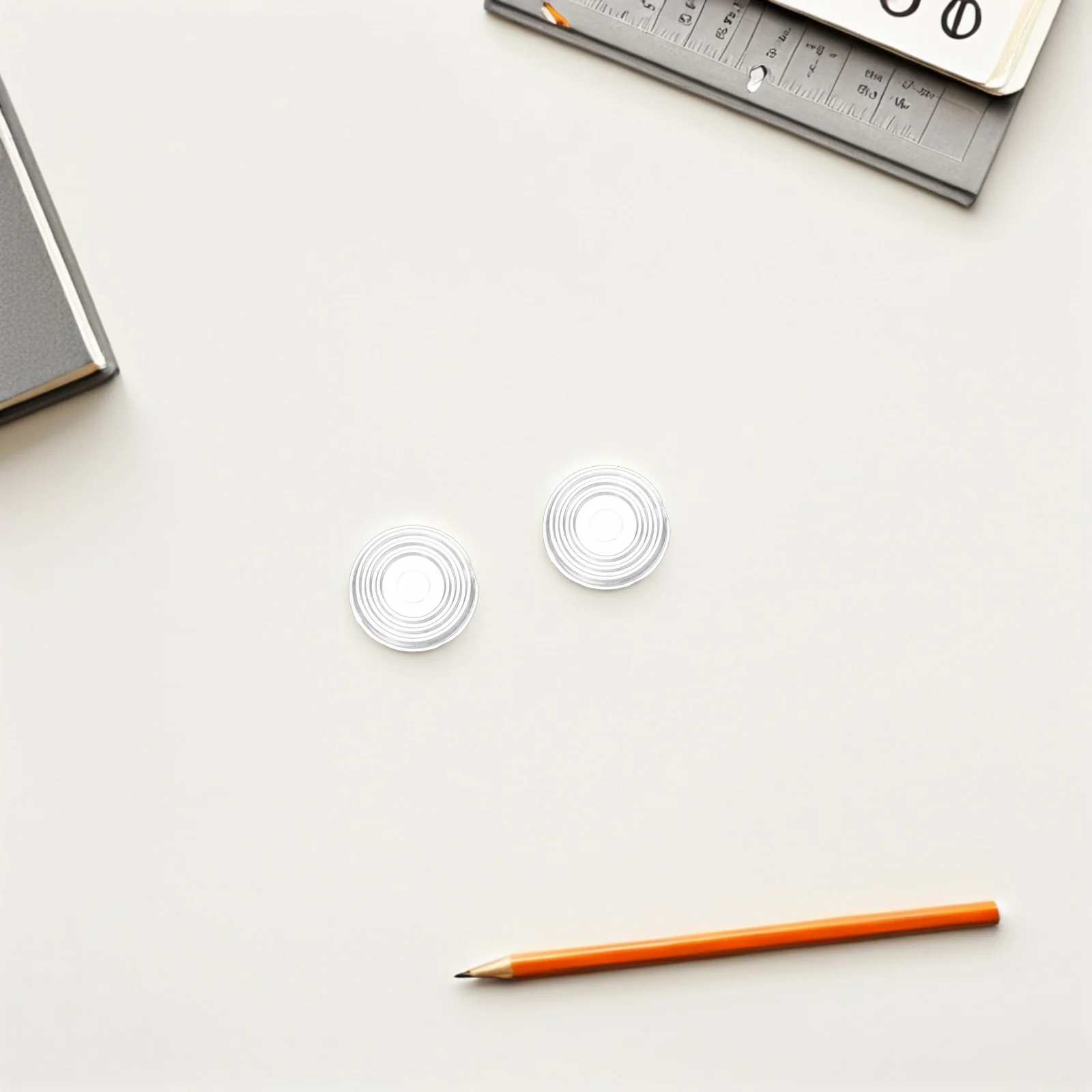 

200Pcs Glass Table Top Anti Slip Pads Clear Non Adhesive Transparent PVC Bumper Dots Protective Grippers for Cabinets