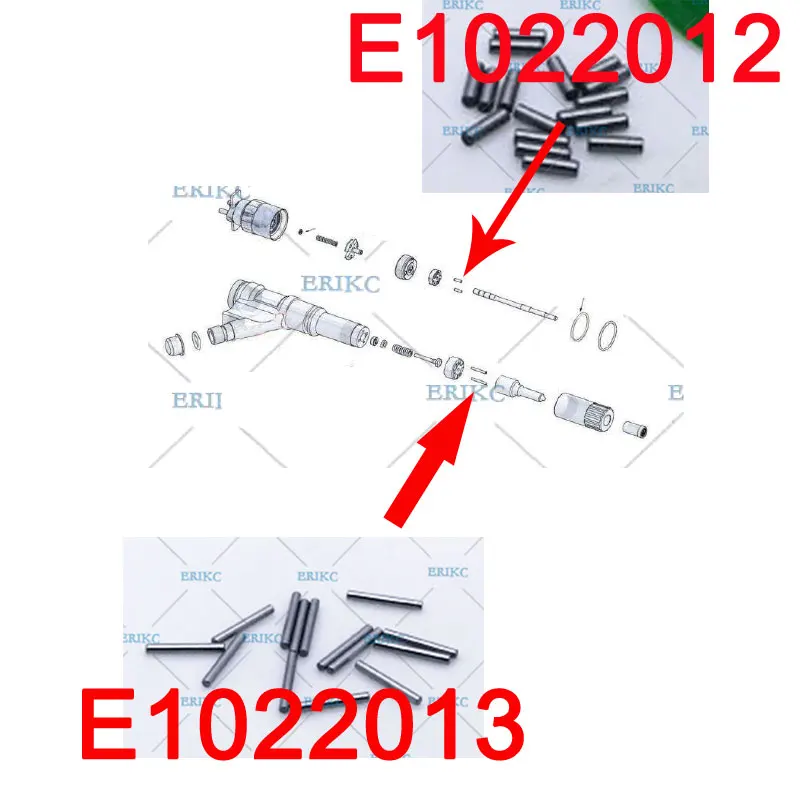 

5PCS Diesel Fuel Valve Orifice Plate Pins E1022012 Common Rail Fuel Injection Nozzle Pins E1022013 for Denso Injector