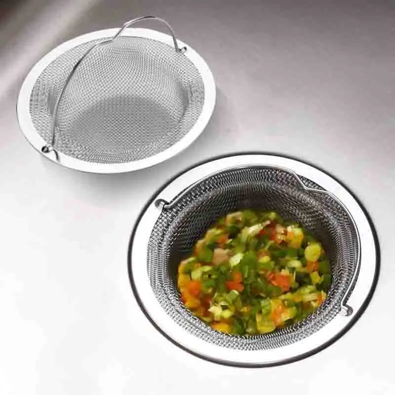 

1-10PCS Stainless Steel Kitchen Sink Filter Anti-Clogging Food Residue Catcher kitchen Drain Protector with Durable Mesh Design