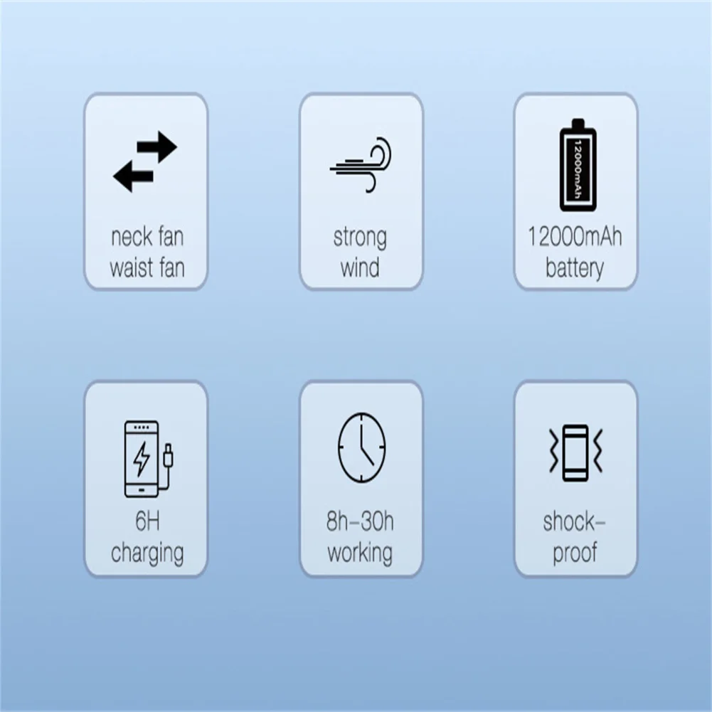 Рисунок 6 - Портативный вентилятор 2 в 1 с зажимом для талии