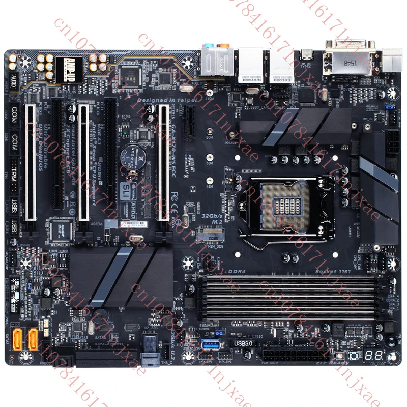 

FOR GIGABYTE GA-X170-WS ECC LGA1151 DDR4 64GB HDMI Motherbroad Test ok.