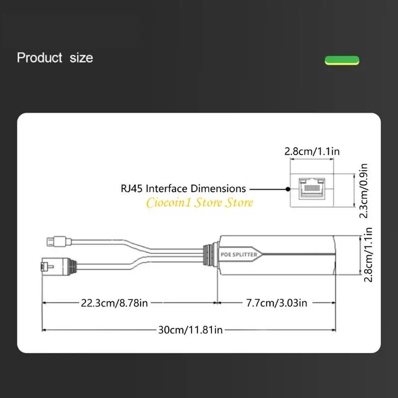 A3PC Highly Speed Data Transfer USB POE Splitter For Enhances Device Performances