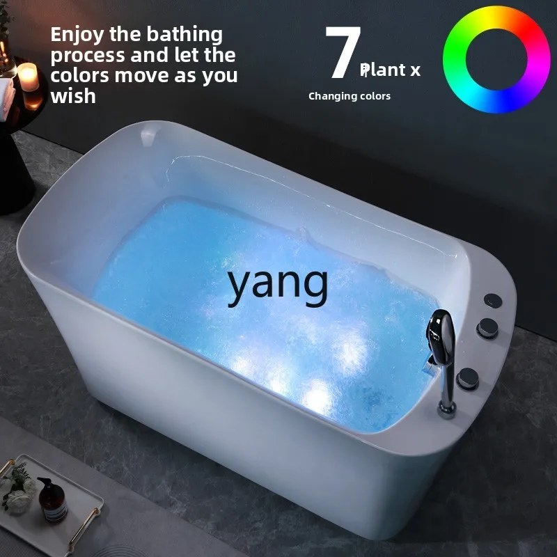 

LMM single independent integrated acrylic adult household small apartment bathroom bubble tub