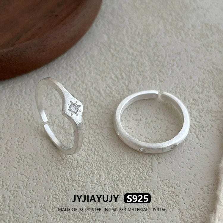 

JYJIAYUJY 100% Whole Original Sterling Silver S925 Adjustable Ring In Stock Octagonal Star Fashion Jewelry Gift Daily JYR166