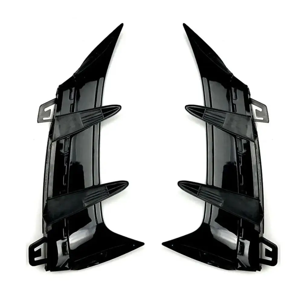 

1 Pair New ABS Black Rear Bumper Trim Lip Spoiler Stickers Car Tail Wing Rear Bumper Tail Rear Fender Auto Parts Replaceable