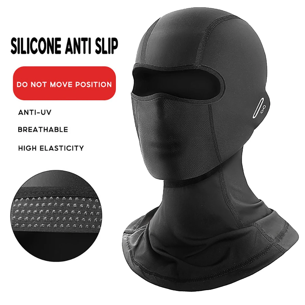 Nowa jazda na rowerze Ice Silk Mask Balaclava UV Protection Face Mask Motorcycle Head cover Outdoor Ice Silk Quick-Drying Full Face Mask L