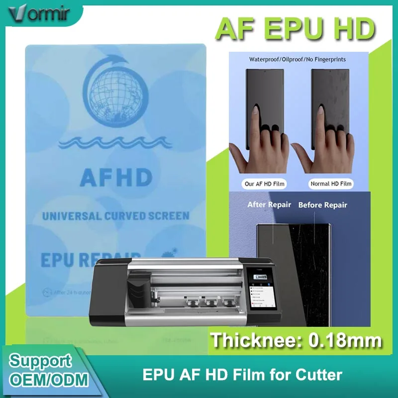 VORMIR AF EPU ремонтные гидрогелевые пленки HD прозрачные гибкие защитные пленки для плоттера режущего станка изогнутый Screeng Micas Movies