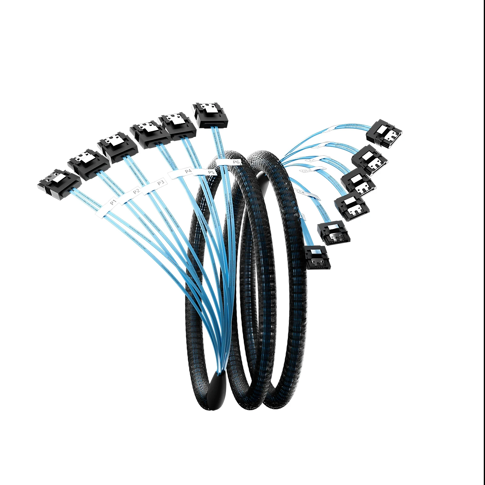 SATA-III Cable-0.5M/1M 4/6/8Pcs/Set-6Gbps-SATA Cable Long Replacement for Bitcoin Computer-Server CD DVD Drives Raid HDD-SSD