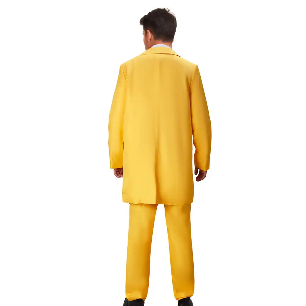 Movie Shrunken Head Bob Yellow Suit Role Cosplay Costume Halloween Party Outfits for Men