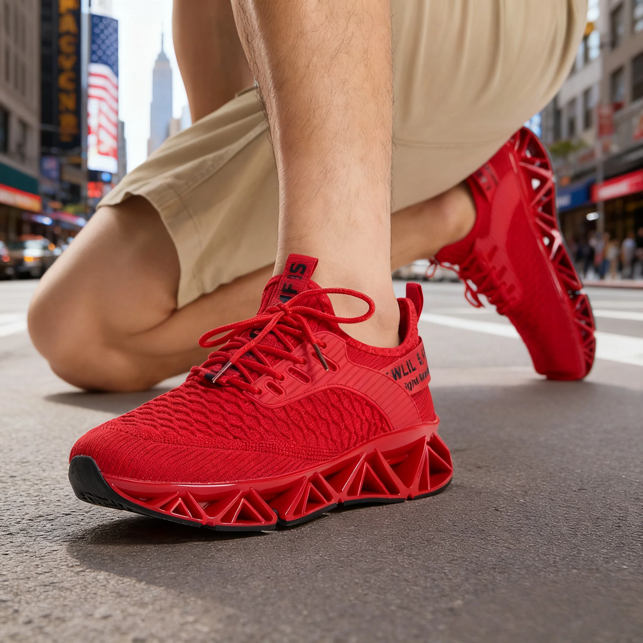 Men's Running Shoes, Breathable Mesh Running Shoes for Men - Lightweight Non-Slip Athletic Sneakers with Flexible Sole, Jogging