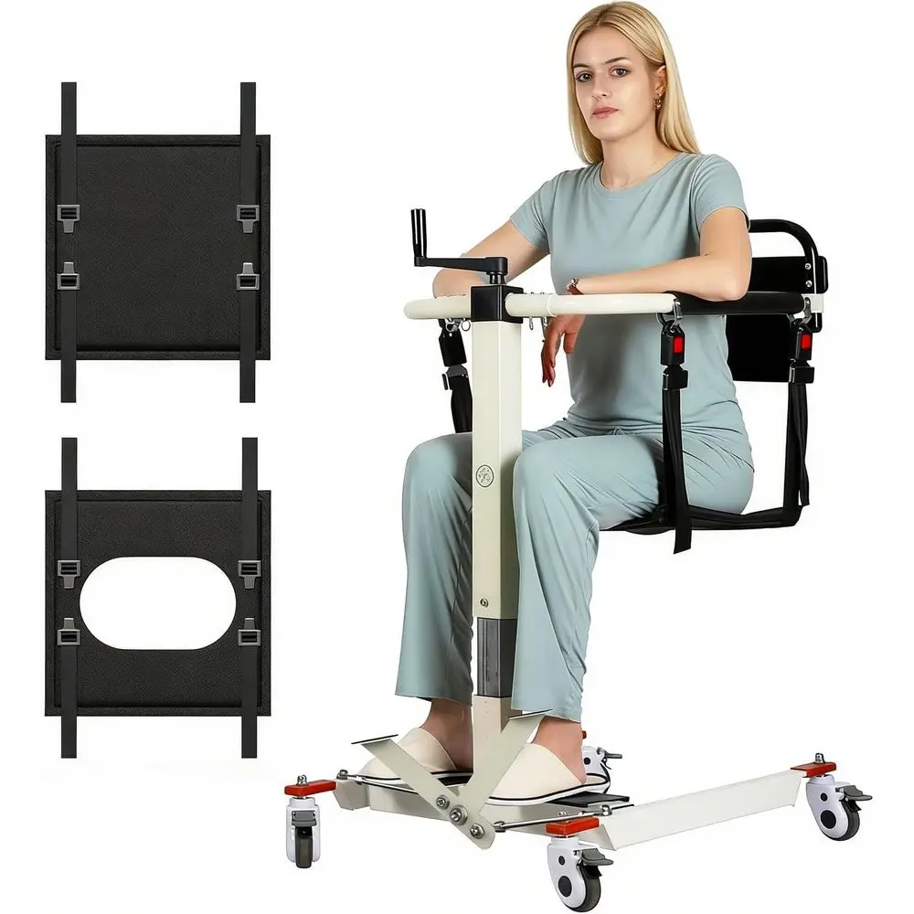 

Portable Wheelchair Transfer Chair for Car and Home Care, Assisting Elderly and Disabled in Bed to Wheelchair Mobility