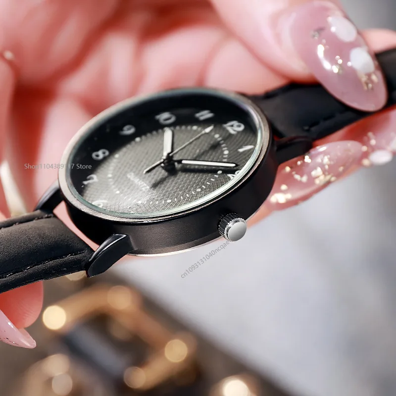 Orologio da donna alla moda analogico al quarzo Wirstwatch cinturino in pelle luminosa orologio da donna casual regalo da polso coppia orologi Reloj Mujer