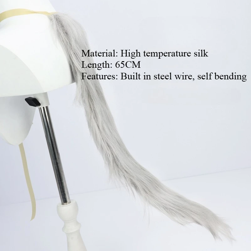 Uma Musume Pretty Derby Gold Ship Parrucca Cosplay Costruita in Filo di Acciaio Coda Anime Capelli Sintetici Fibra Resistente al Calore