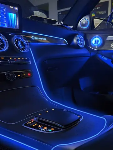 5M Car Interior Led Strip Light Neon EL Wiring Decorative Lamp For Auto DIY Flexible Ambient Light USB Party Atmosphere Diode