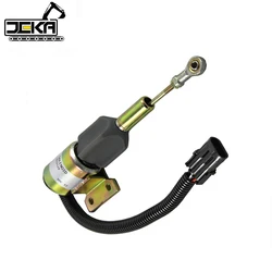 Fuel Shut Off Solenoid 3930658 3932529 3935431 SA475612 For CUMMINS Engine 4BT 5.9L, 6BT 5.9L Hyundai R130 R170 Case IH 12VDC