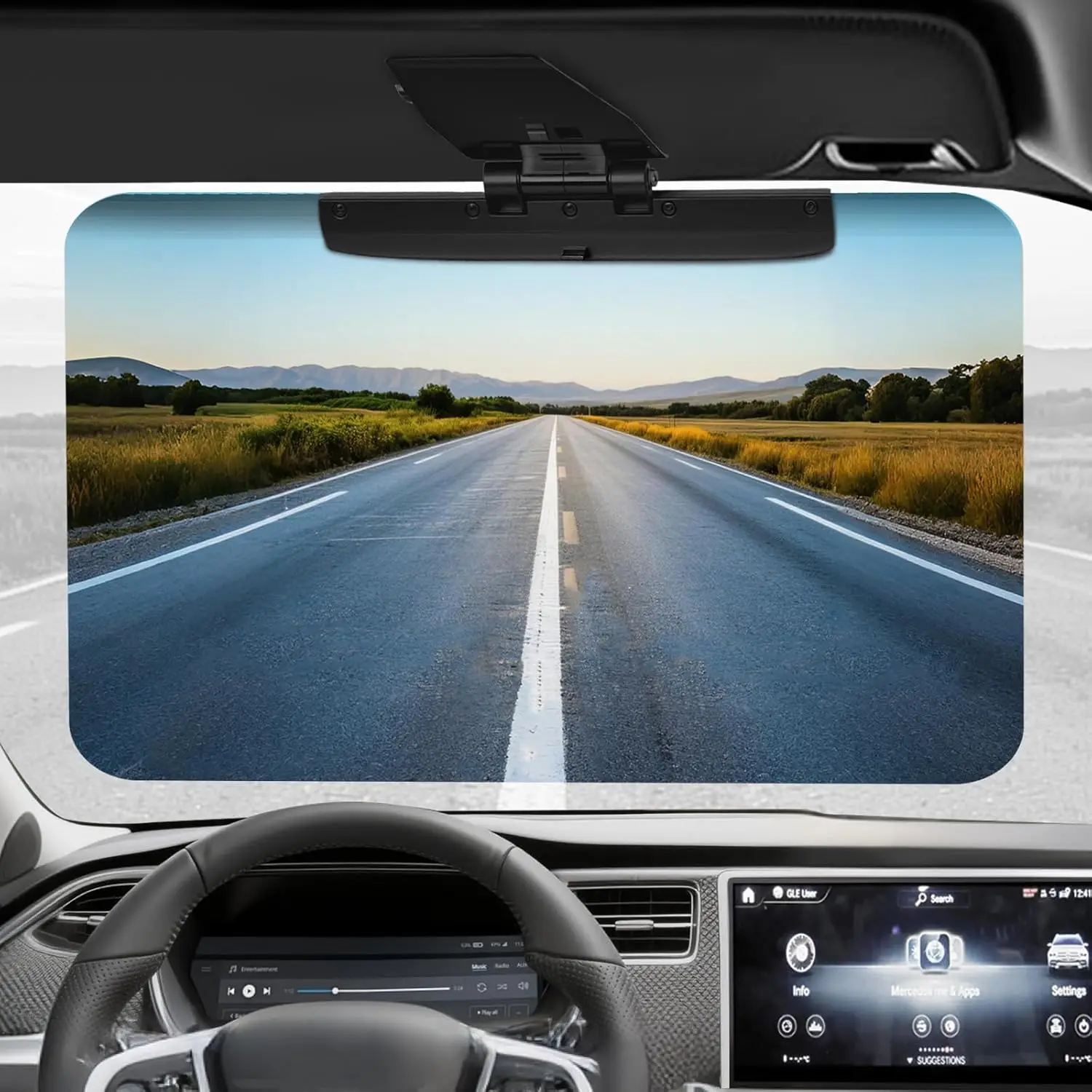 

Sun Visor Extender for Cars, Car Sun Visor, Universal Anti-Glare Polarized Car Sunshade Visor Extender Sun Blocker, Big Size Adj