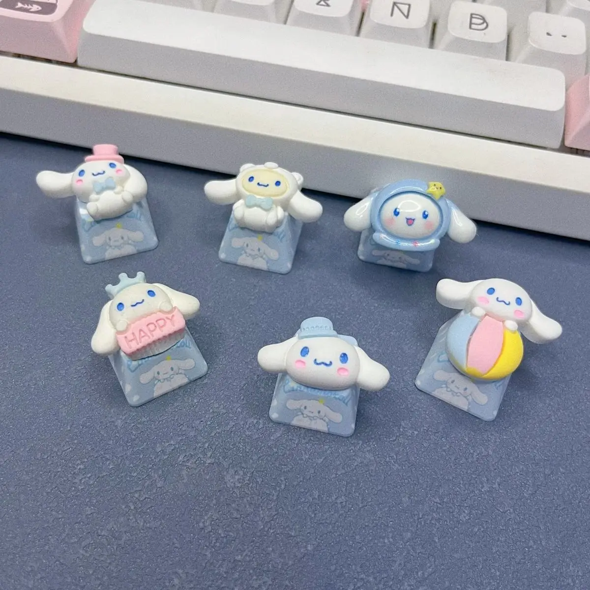 

Anime Keyboard Cap Replacement Creative Cartoon Keycap Yugui Dog Anime Peripherals Cross shaft Mechanical Keyboard Hat Gifts