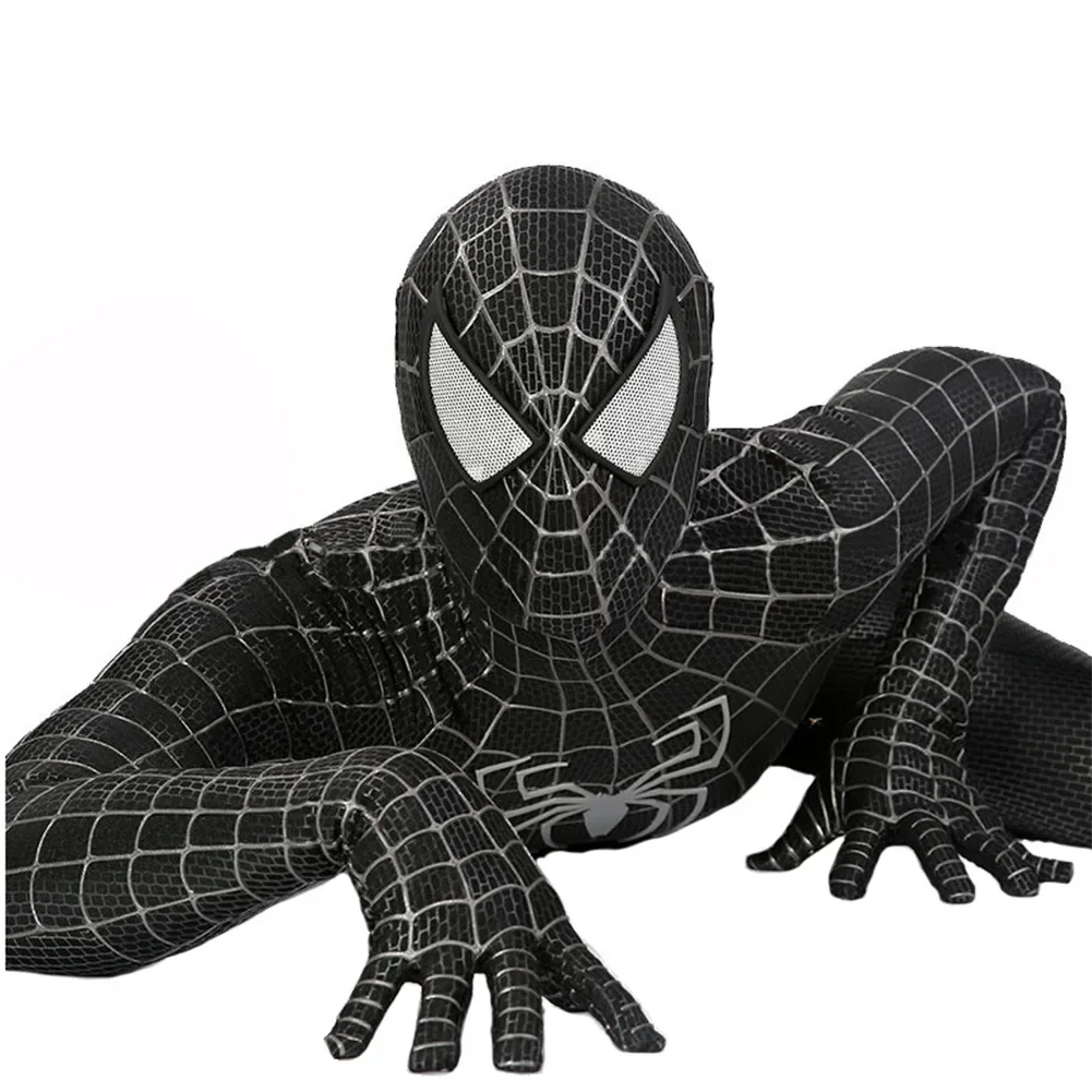 Black Symbiote Raimi Spiderman Cosplay Carnival Superhero Venom Raimi Costume Spandex Halloween Costume Party Outfits Adult