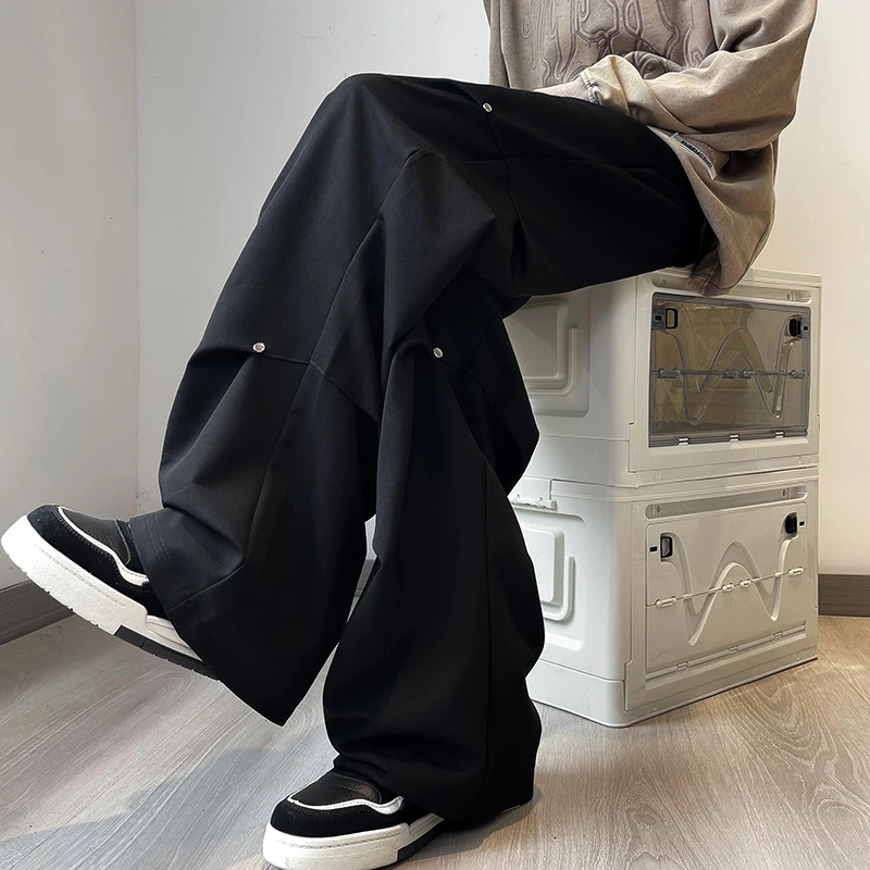 

2024 New Men's Cargo Pants Summer Thin Loose Quick-Drying Elastic Leggings Running Training Sweatpants Casual Trend Trousers A50