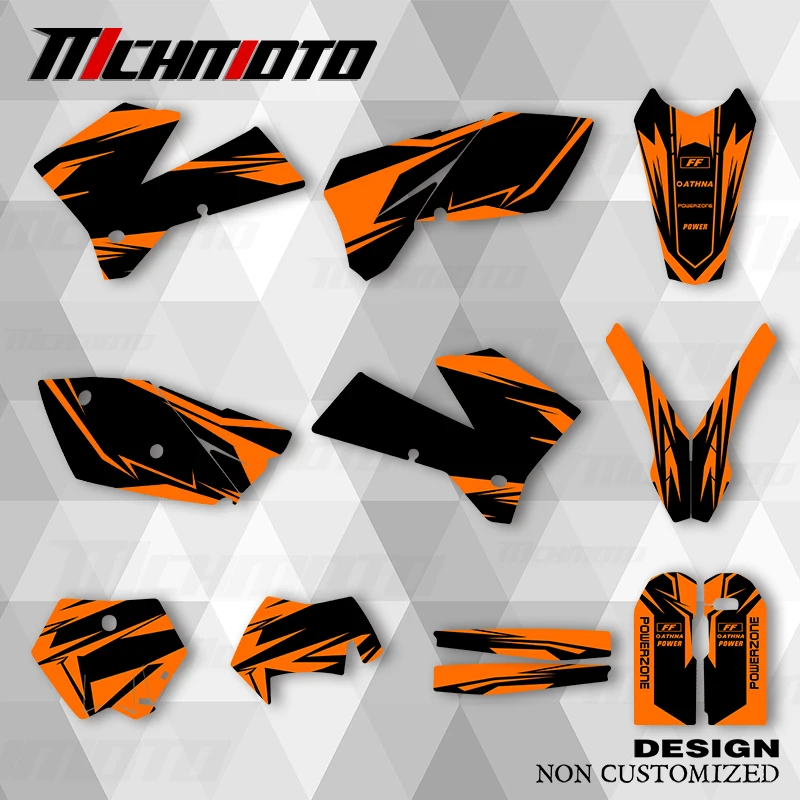 

MCHMFG New Style Graphics Decals Stickers Kits For KTM EXC 2005 2006 2007 SXF 2005 2006 XCF 2006 2007