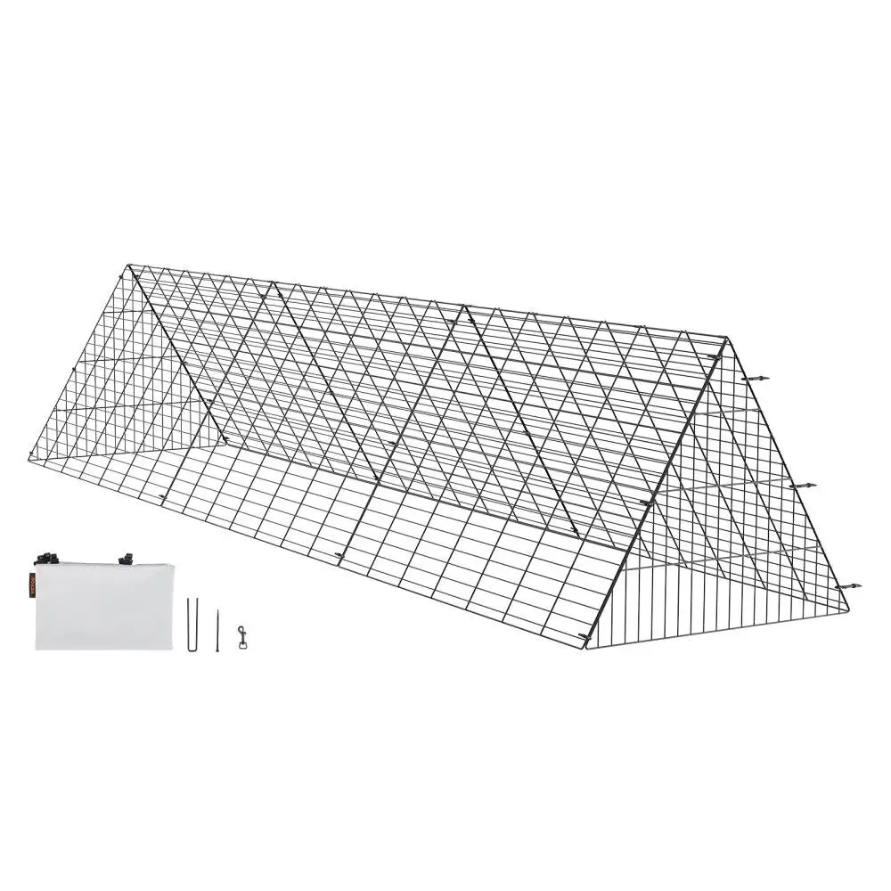 

Portable Chicken Tunnel 118.1x28x24.2 inches for yard Easy Installation for chickens Ducks Rabbits