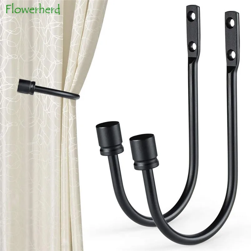 4/2/1 Curtain Holdbacks Curtain Hooks U Shaped Hook Wall Mounted Tassel Curtain Tieback Hook Drapery Tieback Curtain Accessories