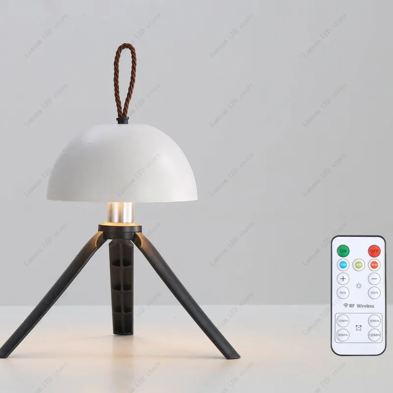 تصميم فريد من نوعه مصباح التخييم اللاسلكي الاستشعار باللمس USB قابلة للشحن اللاسلكية المحمولة مكتب ضوء عكس الضوء القراءة الخفيفة 3 ألوان