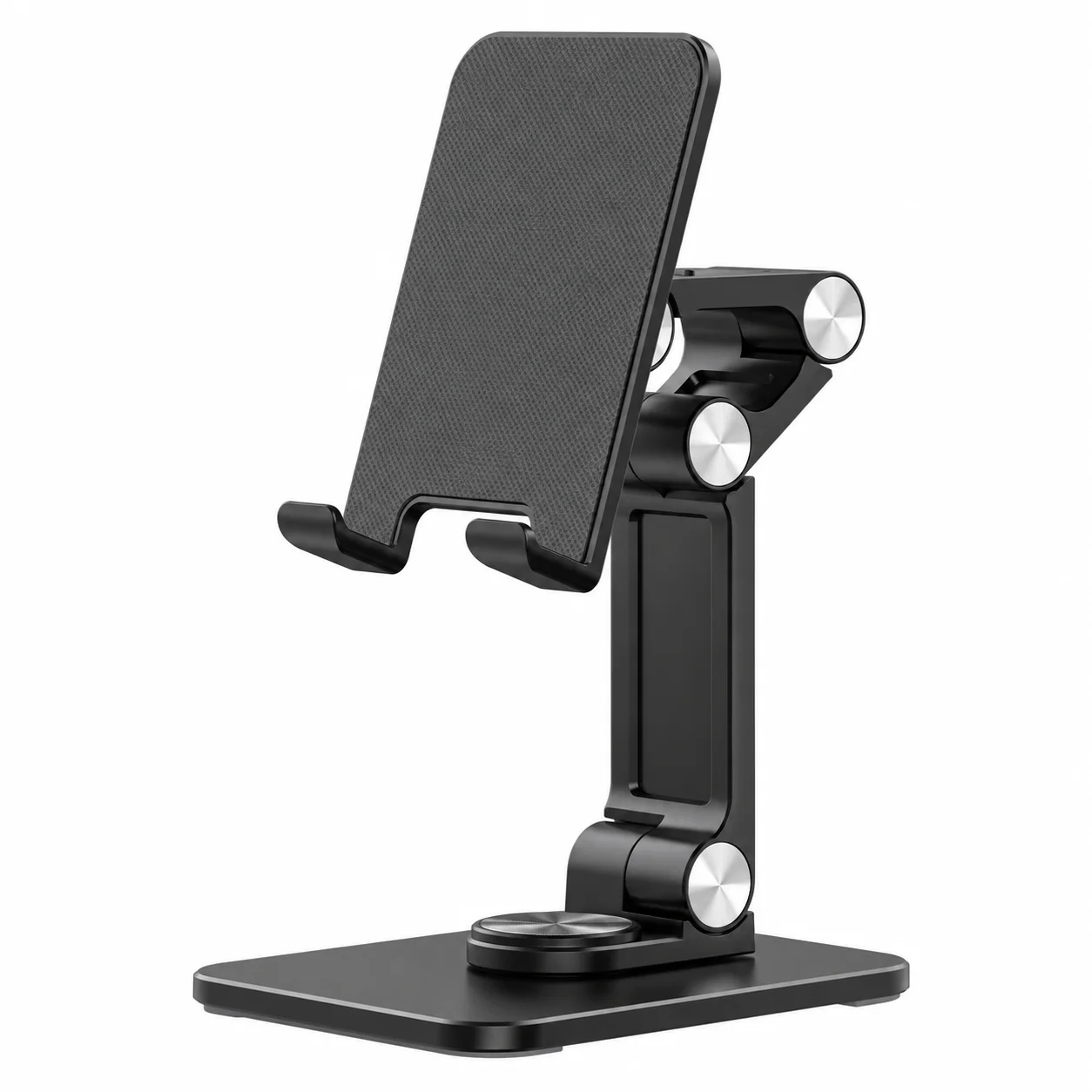 Adjustable Foldable Phone Tablet Stand 360 Degree Rotating Desktop Holder Dual Axis Support for iPhone iPad Samsung