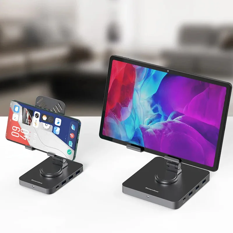 Imagem -02 - Docking Station para Compatível com Hdmi Suporte para Tablet Hub tipo c 4k 60hz Rj45 Pd100w Base Usb3.0 para Steam Deck Rock e Telefone Hub Usb c