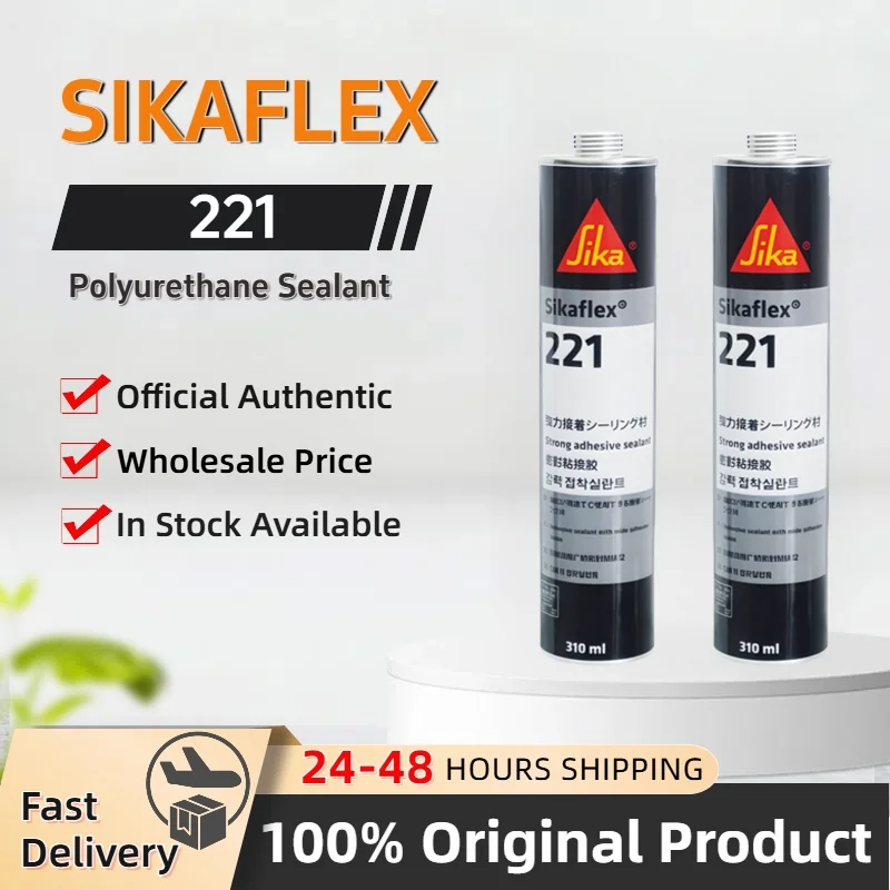 Original Sikaflex 221 Sealant Adhesive Multi-Purpose Elastic Polyurethane Sealant for Exterior Sealing 310ml