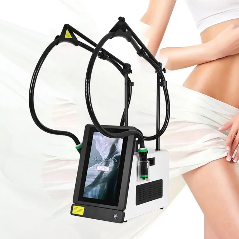 New 3 Handles Coolwaves Plus Machine Fat Burn Body Contouring Machine Weight Loss EMS Muscle Stimulation Body Slimming Equipment